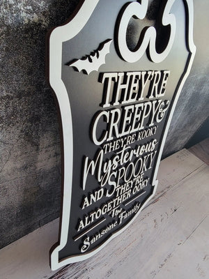 Custom Last Name Halloween Sign by EverLee Creations, Southern home decor detail photo 12