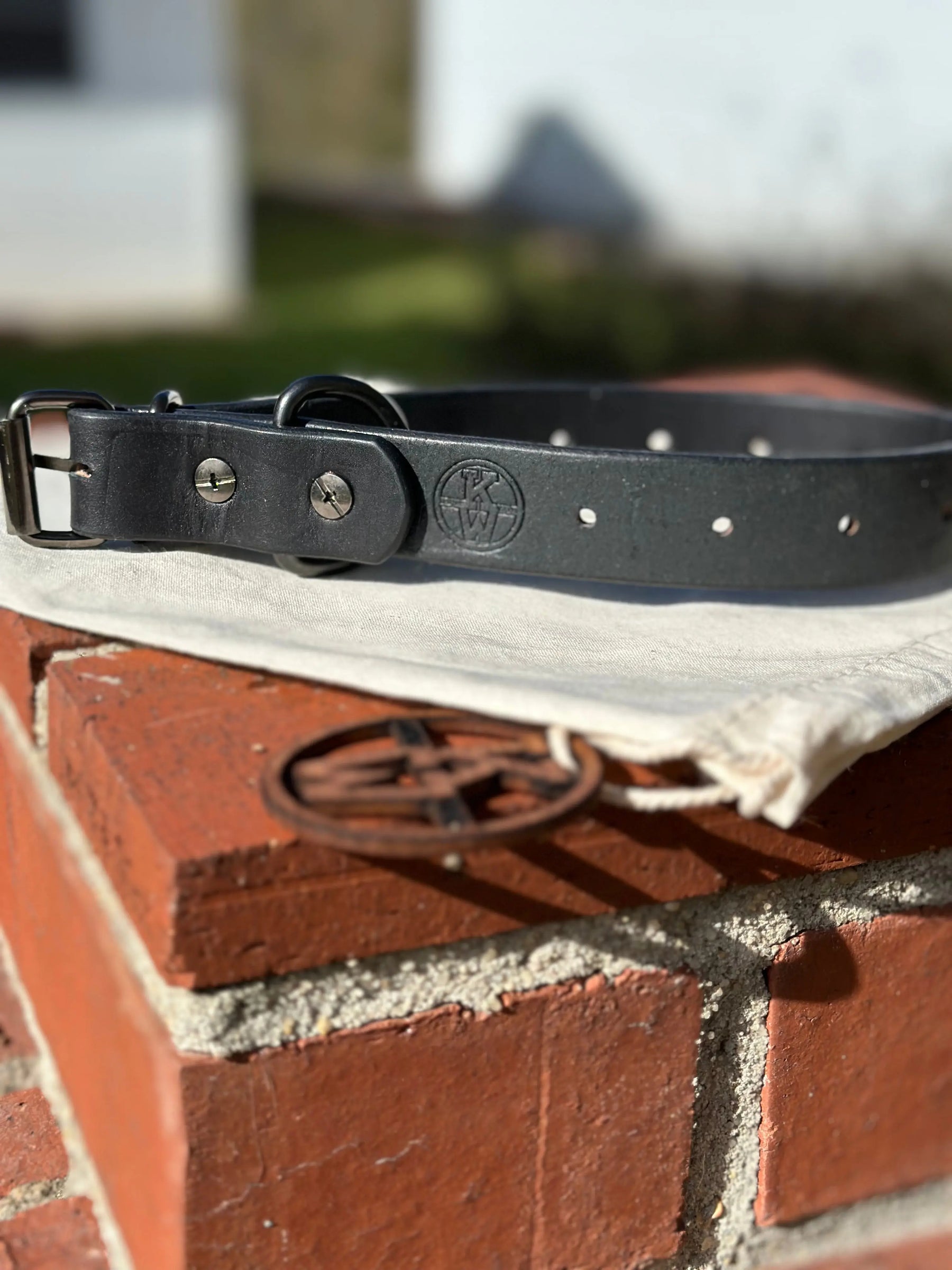 Custom Leather Belt by Kw Leatherworks, handmade leather goods detail photo 11