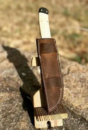 Custom Leather Knife Sheath by Kw Leatherworks, leather knife sheath detail photo 2