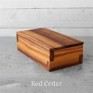 Handmade custom solid hardwood keepsake box by Dennehey Design Co. detail view 7
