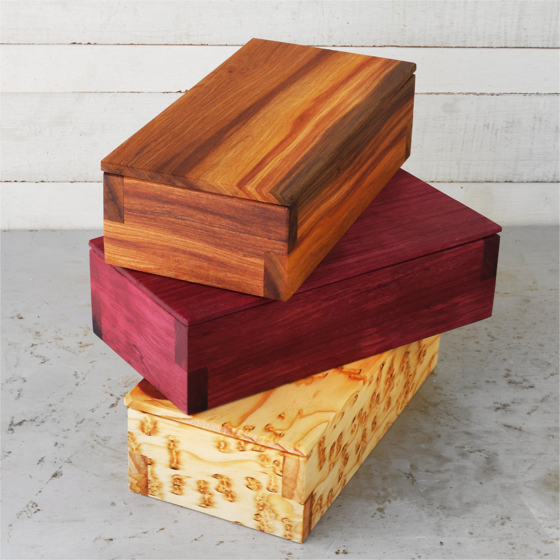 Handmade custom solid hardwood keepsake box by Dennehey Design Co.