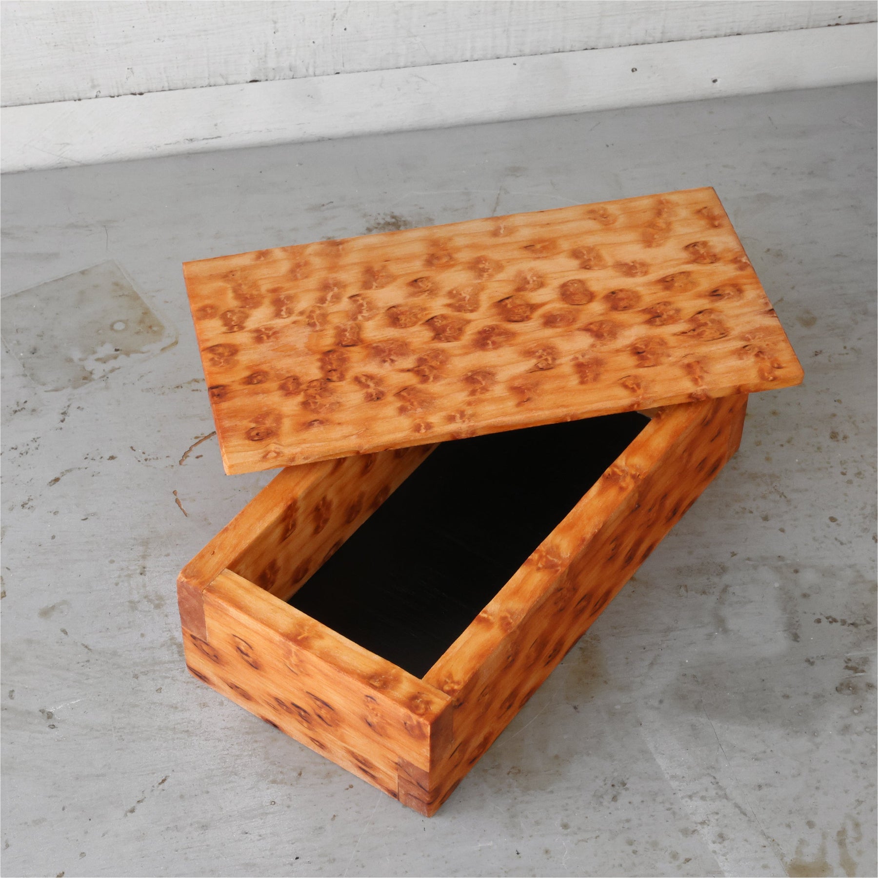 Handmade custom solid hardwood keepsake box by Dennehey Design Co. detail view 10