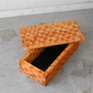 Handmade custom solid hardwood keepsake box by Dennehey Design Co. detail view 10