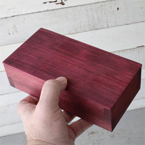 Handmade custom solid hardwood keepsake box by Dennehey Design Co. detail view 3