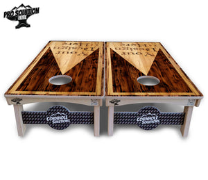 Custom Wooden Triangle Cornhole Boards - Pro Solution Elite Series by Cornhole Solutions, custom cornhole board detail photo 5