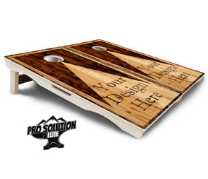 Custom Wooden Triangle Cornhole Boards - Pro Solution Elite Series by Cornhole Solutions, custom cornhole board detail photo 4