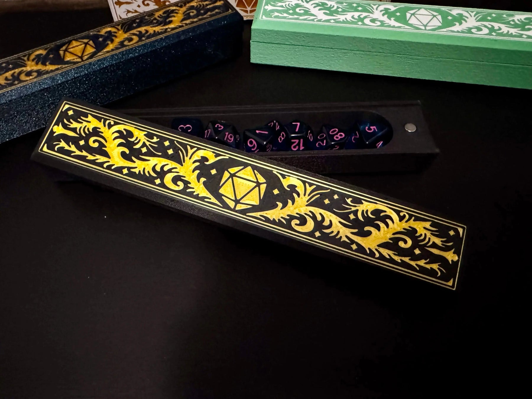Customizable Adventurer Dice Box by Mushroom Lady Co, 3D printed toy detail photo 3