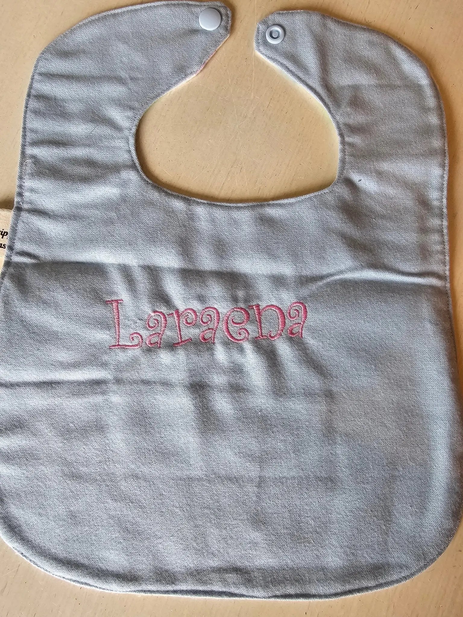 Customizable Handmade Baby Bib by East Mississippi Creations, children's boutique clothing detail photo 7