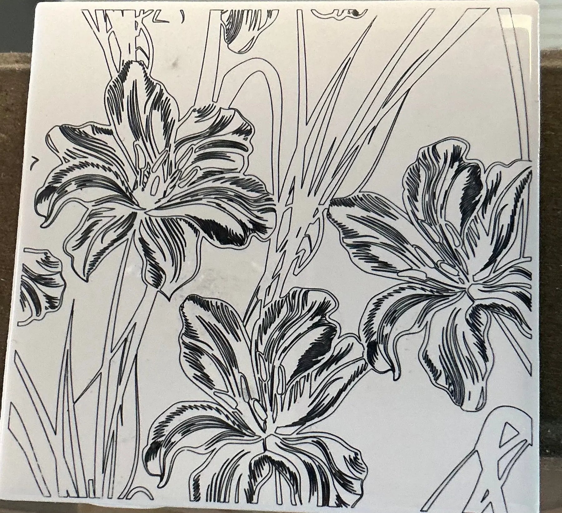 Customized Ceramic Tile by Jayman’s Creations, handmade pottery detail photo 5
