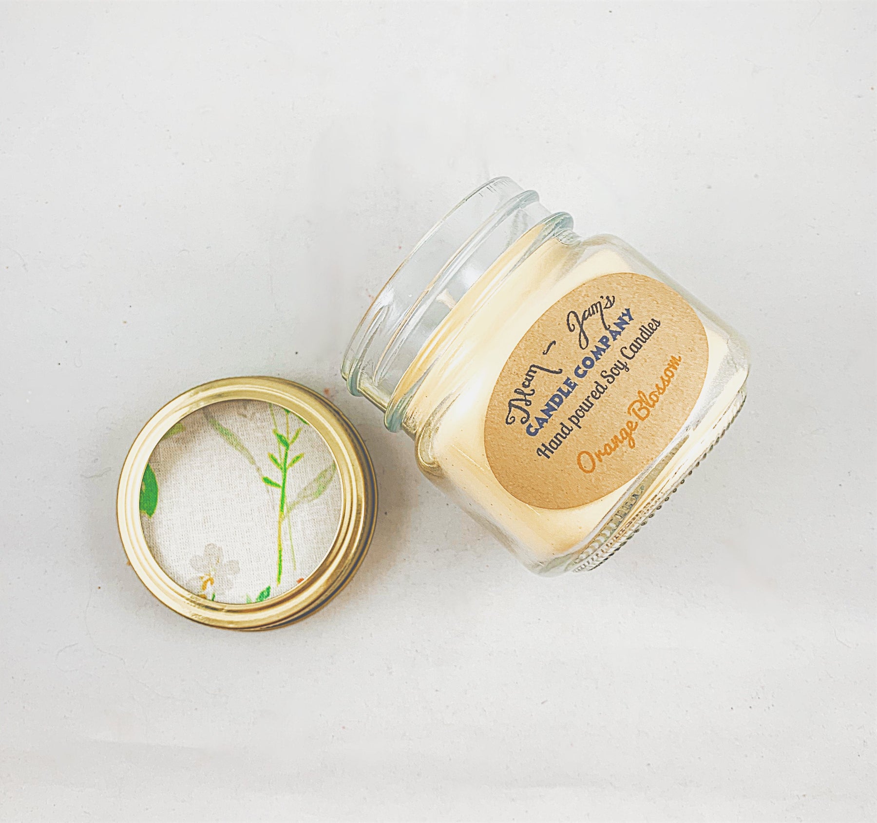 Orange Blossom soy candle and wax melts by Mam Jam’s Candle Company, detail image 2