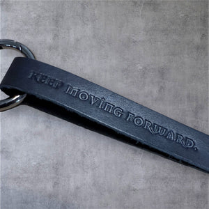 Forged By Fire Keychain - Leather & Gunmetal by Forged By Fire — view 4 of 5