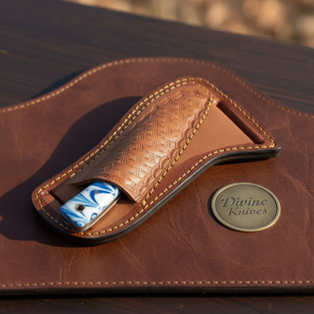 Blue Kirinite Farrier Rasp Skinner with product detail, view 3