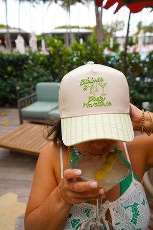 Bikinis & Dirty Martinis - Trucker Hat detail view by KenzKustomz