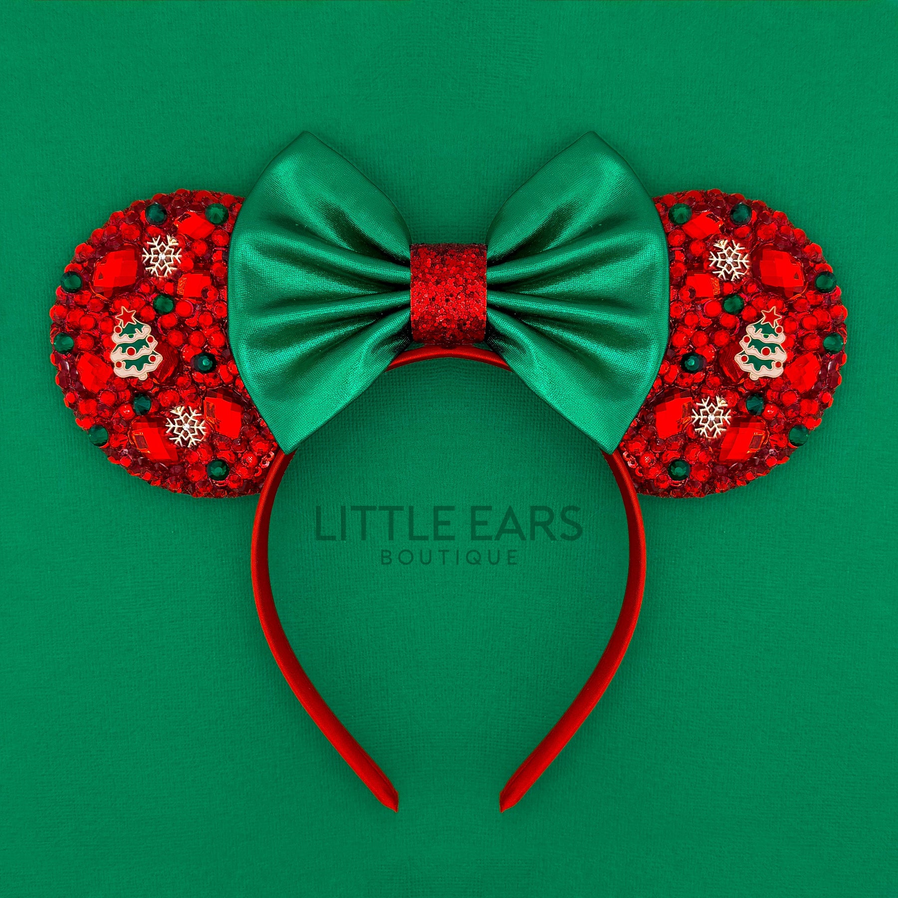 Christmas Tree Sparkle Ears by Little Ears Boutique, headbands main product photo