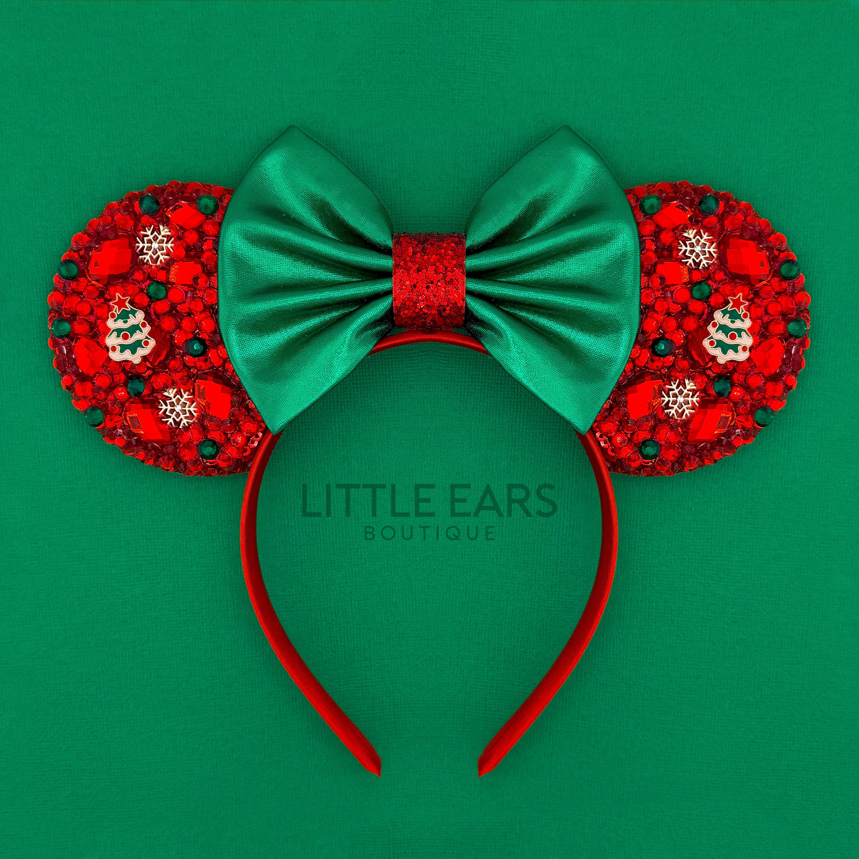 Christmas Tree Sparkle Ears by Little Ears Boutique, headbands main product photo