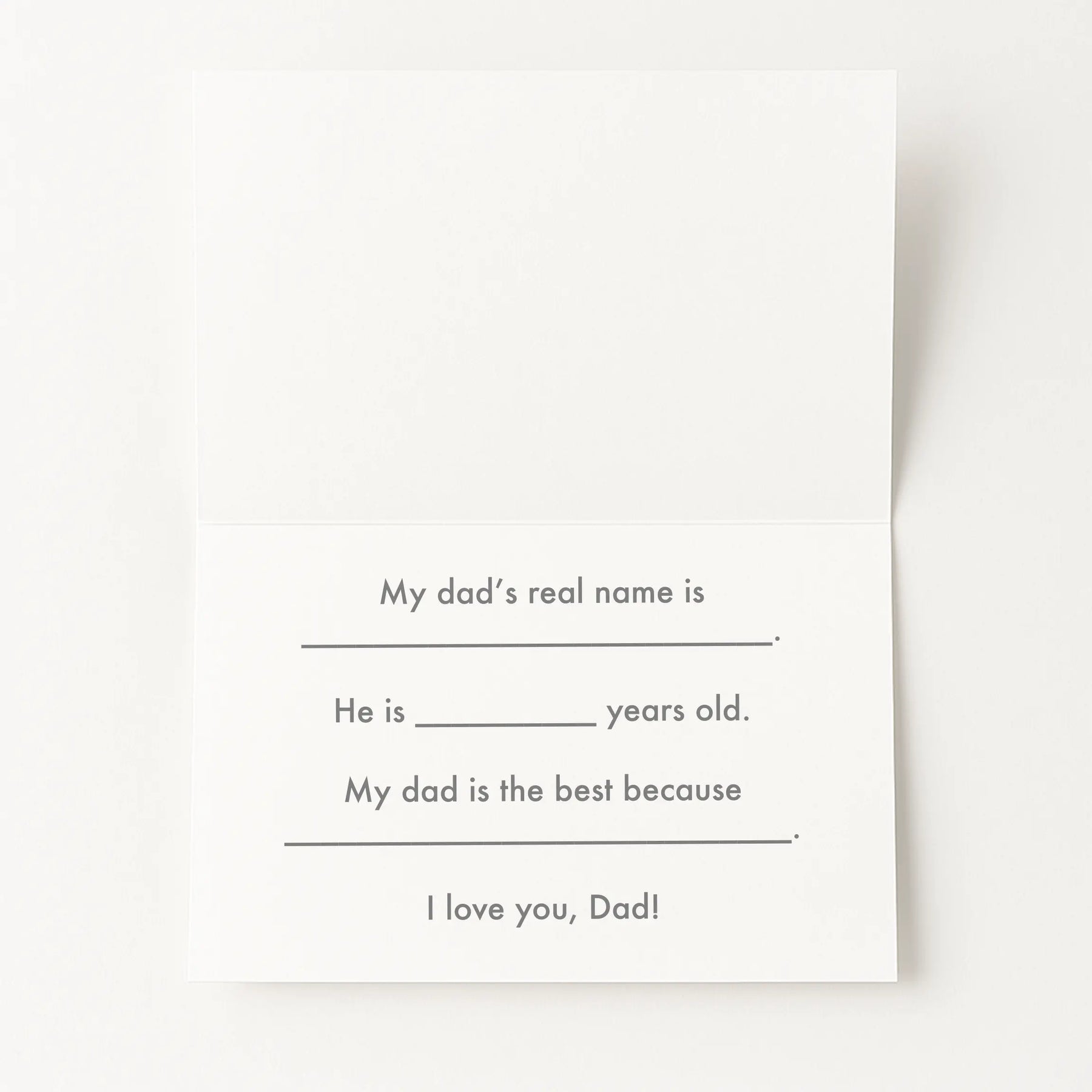 DAD Cut-Out Card – DIY Father’s Day Kit (Physical Card + Printable Template) - Father's Day Themed by Nola Tawk, paper gift detail photo 3