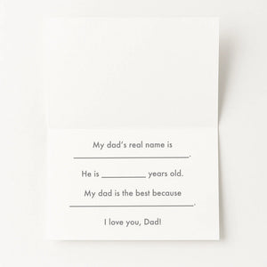 DAD Cut-Out Card – DIY Father’s Day Kit (Physical Card + Printable Template) - Father's Day Themed by Nola Tawk, paper gift detail photo 3
