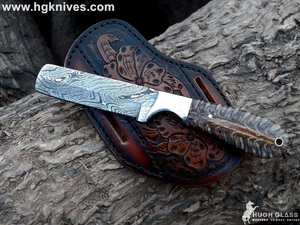 Pine Cone Resin Bull Cutter Knife by Divine Knives, product view 4