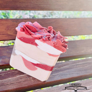 Farmhouse Lather Peony Acres goat milk soap image 2