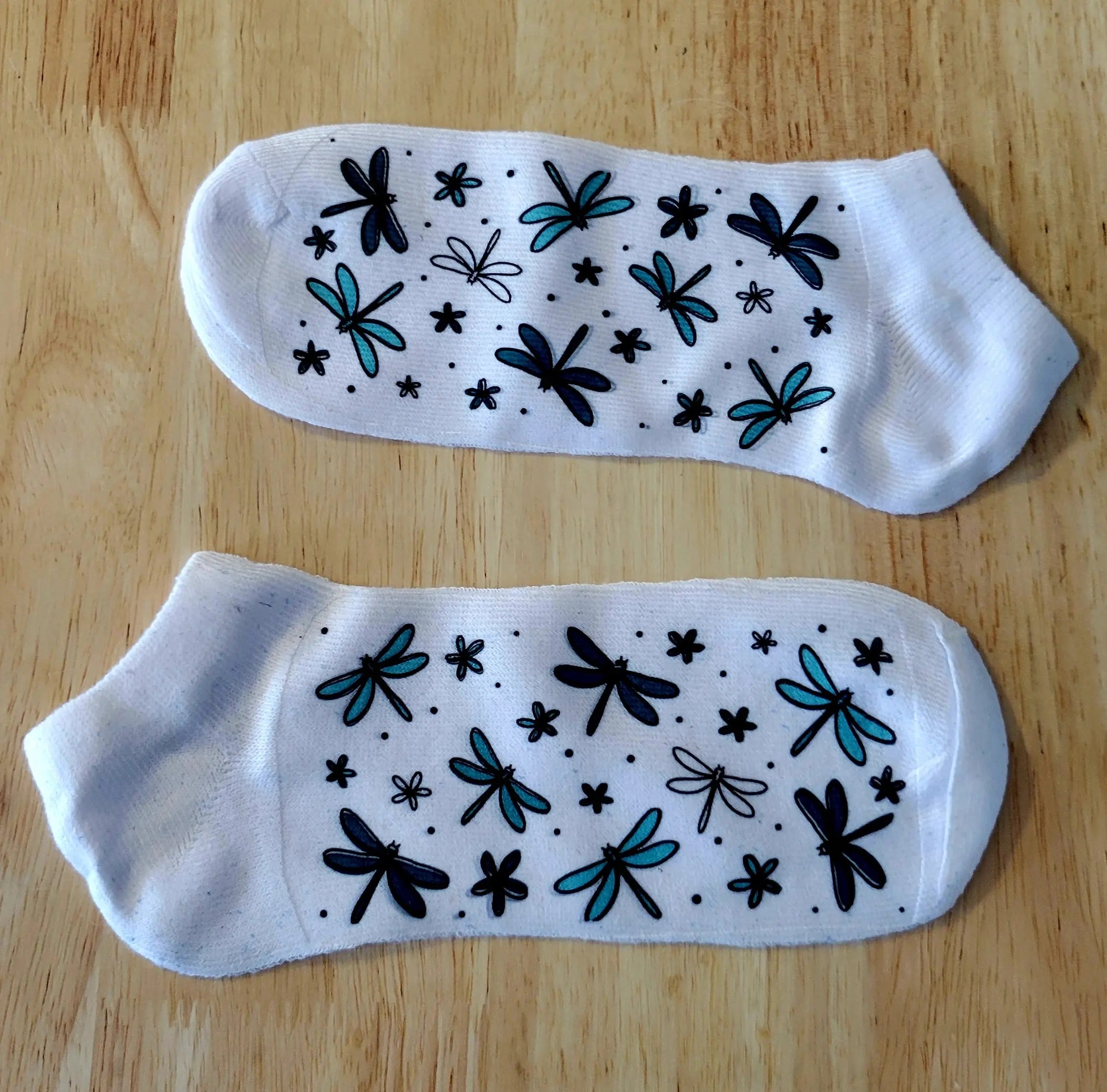 Dragonfly Bliss Ankle Socks by Two Beachin' Sisters, 3D printed gift main product photo