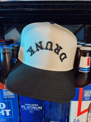DRUNK Vintage Trucker Hat by KenzKustomz, Southern lifestyle apparel main product photo