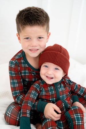 Christmas Tartan Plaid | Two Piece Set by Boosh Baby image 3