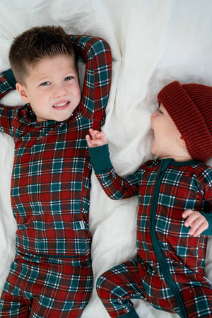 Christmas Tartan Plaid | Two Piece Set by Boosh Baby image 5