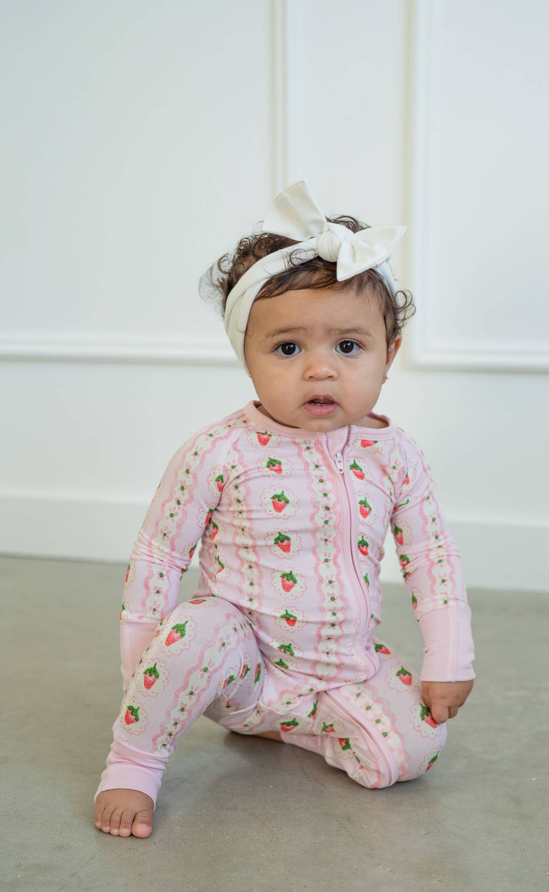 Strawberry Stripe | Convertible Zippy Romper by Boosh Baby image 7
