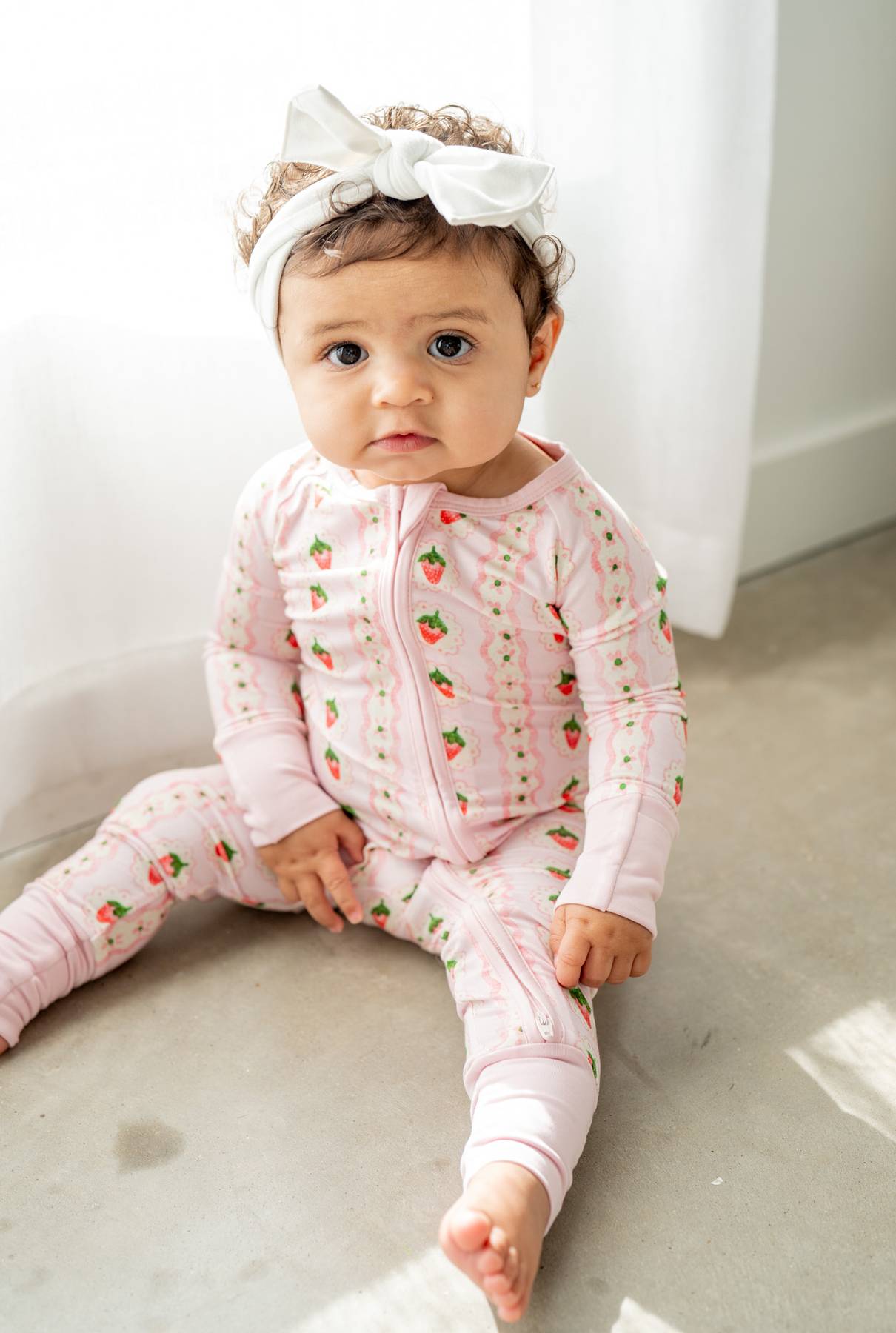 Strawberry Stripe | Convertible Zippy Romper by Boosh Baby image 8