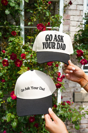 Go Ask Your Dad. Vintage Trucker Hat by KenzKustomz, Southern lifestyle apparel detail photo 7
