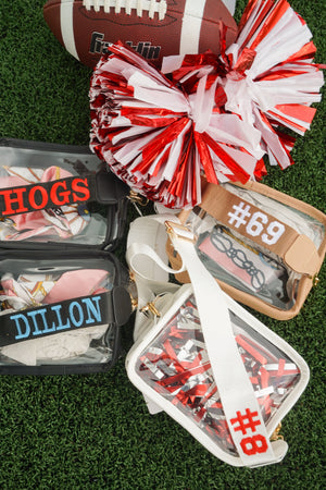Clear Gameday + Concert Purse | Customizable detail view by KenzKustomz