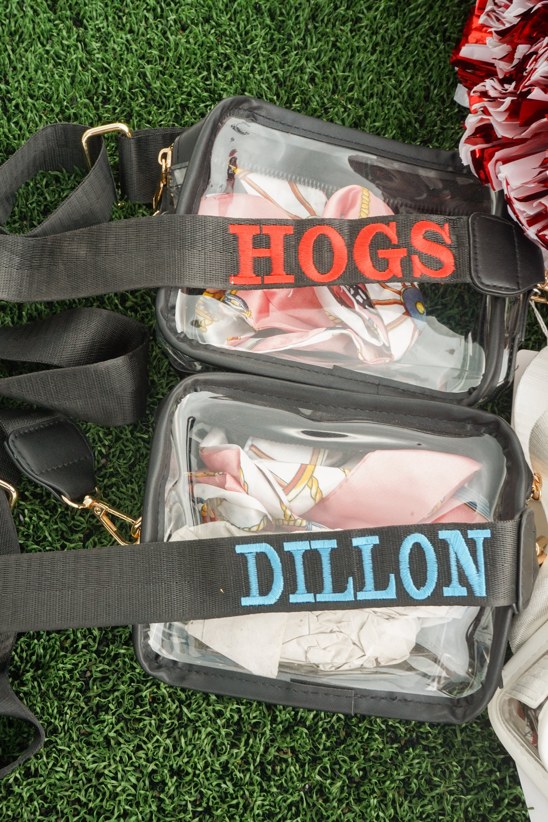 Clear Gameday + Concert Purse | Customizable detail view by KenzKustomz
