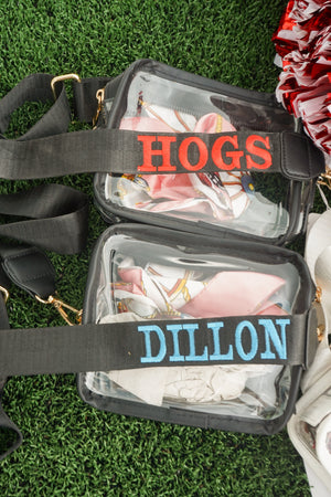 Clear Gameday + Concert Purse | Customizable detail view by KenzKustomz