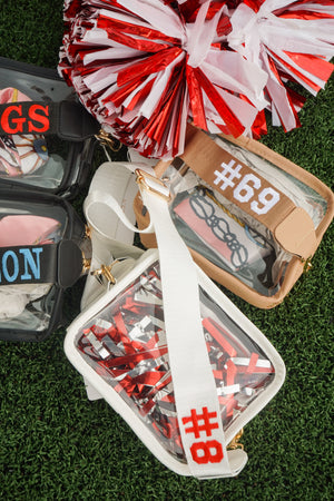 Clear Gameday + Concert Purse | Customizable detail view by KenzKustomz