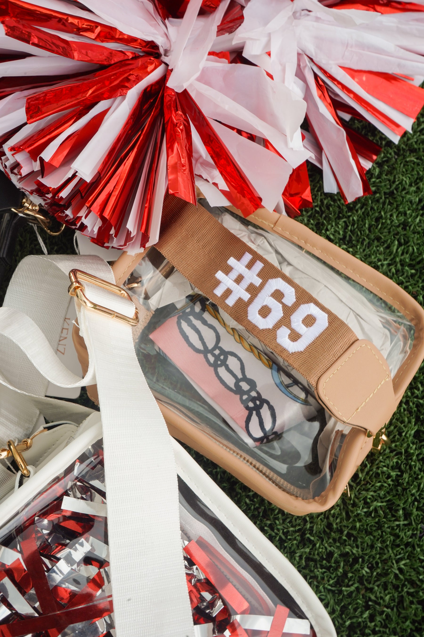 Clear Gameday + Concert Purse | Customizable detail view by KenzKustomz