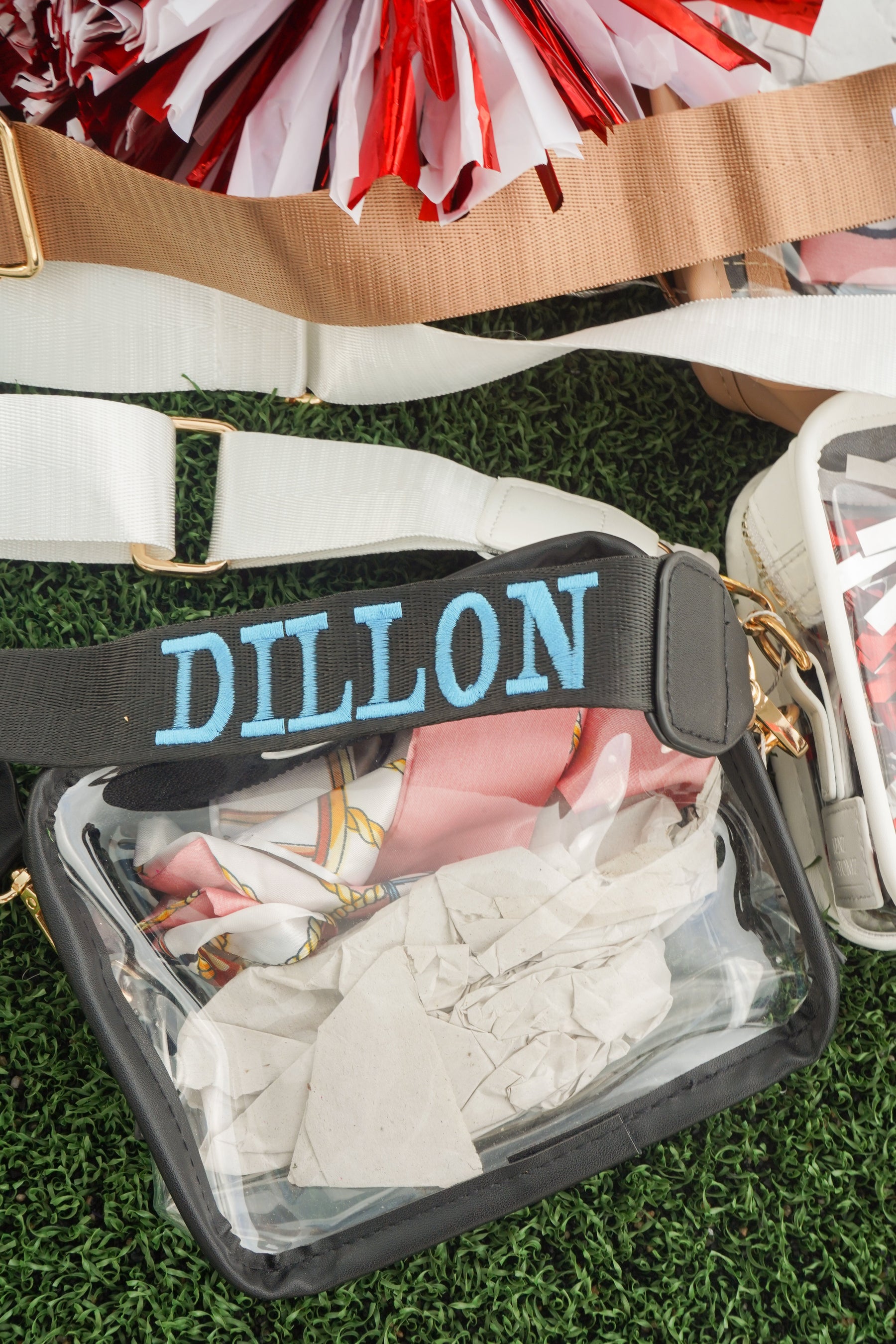 Clear Gameday + Concert Purse | Customizable detail view by KenzKustomz