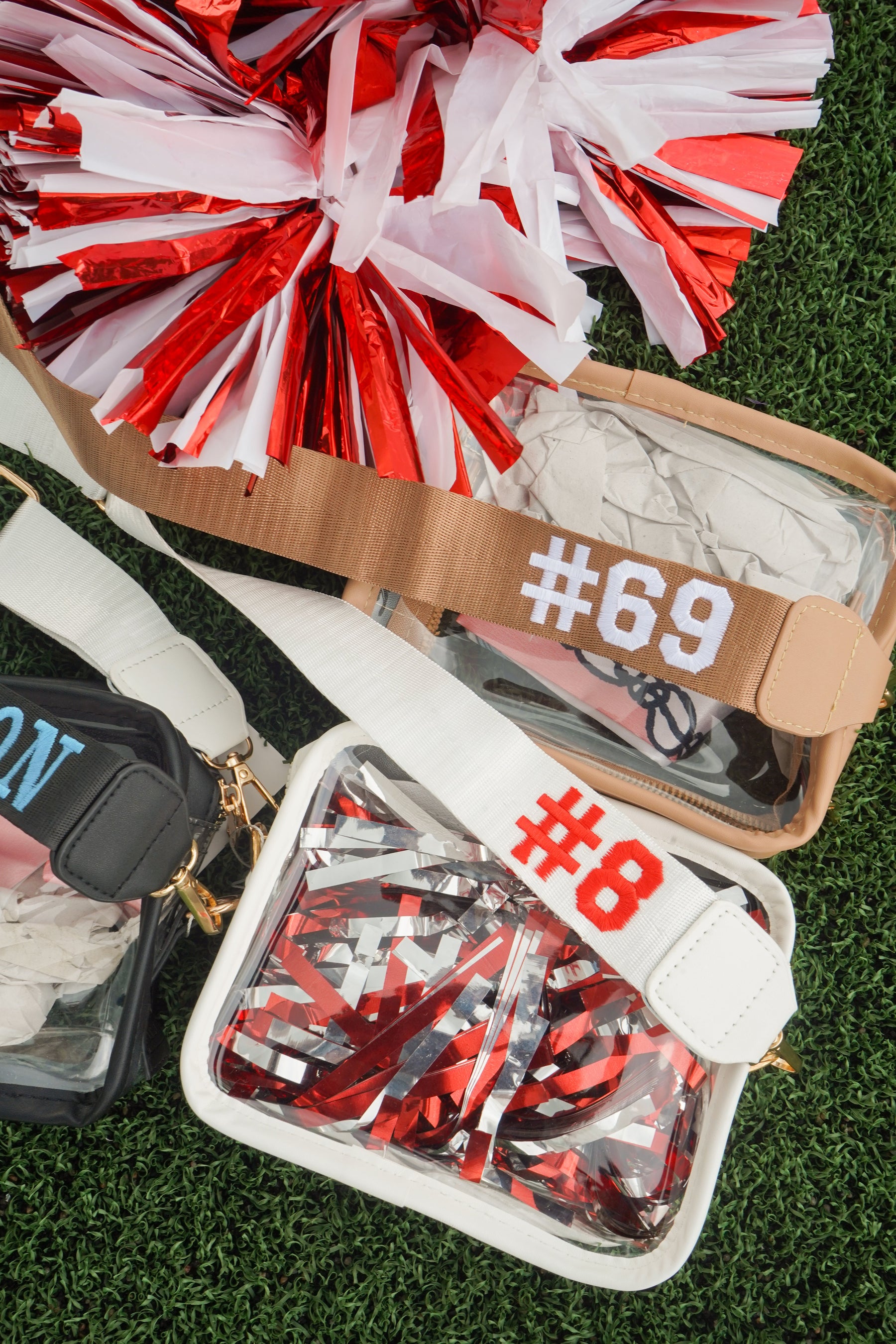Clear Gameday + Concert Purse | Customizable detail view by KenzKustomz