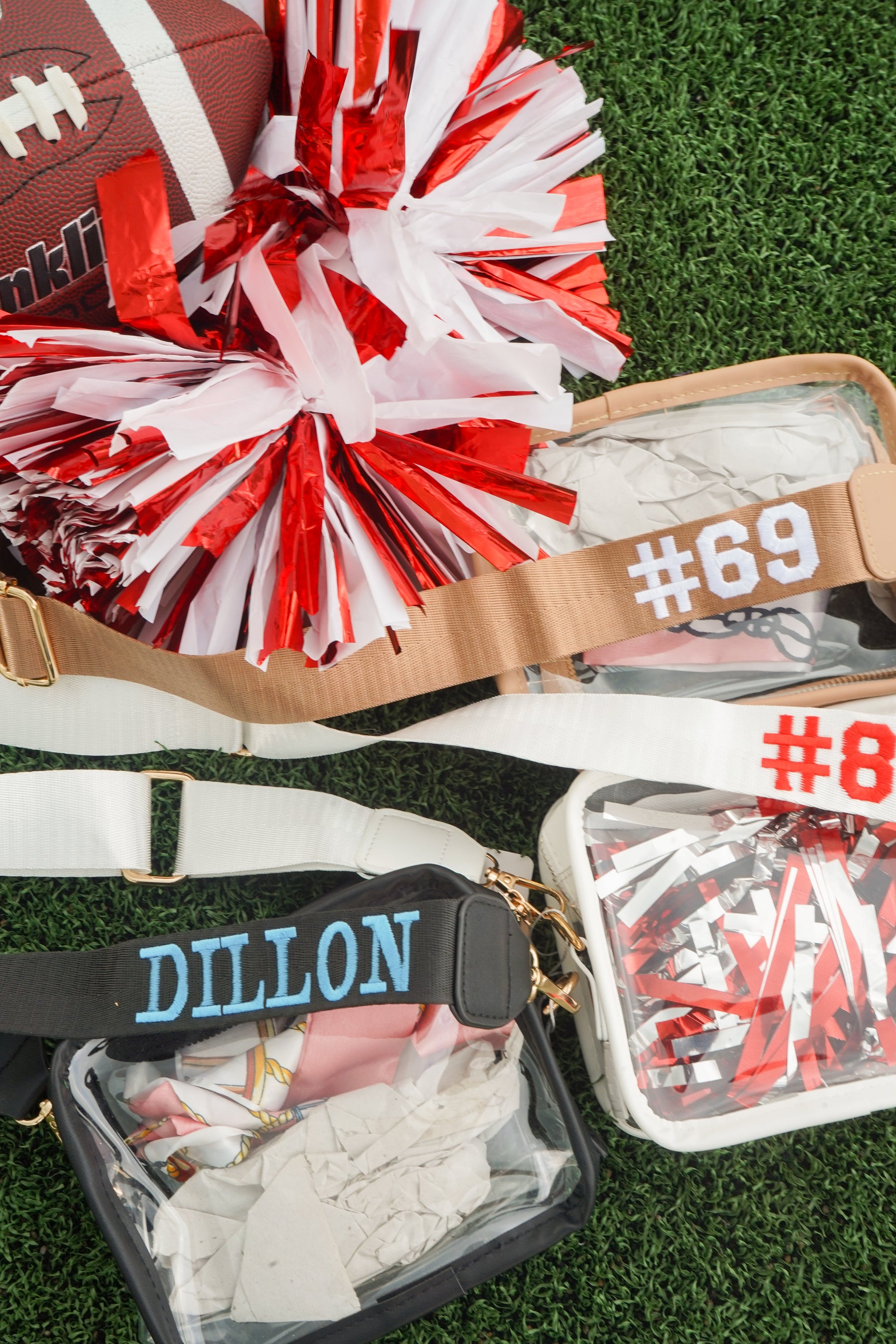 Clear Gameday + Concert Purse | Customizable detail view by KenzKustomz