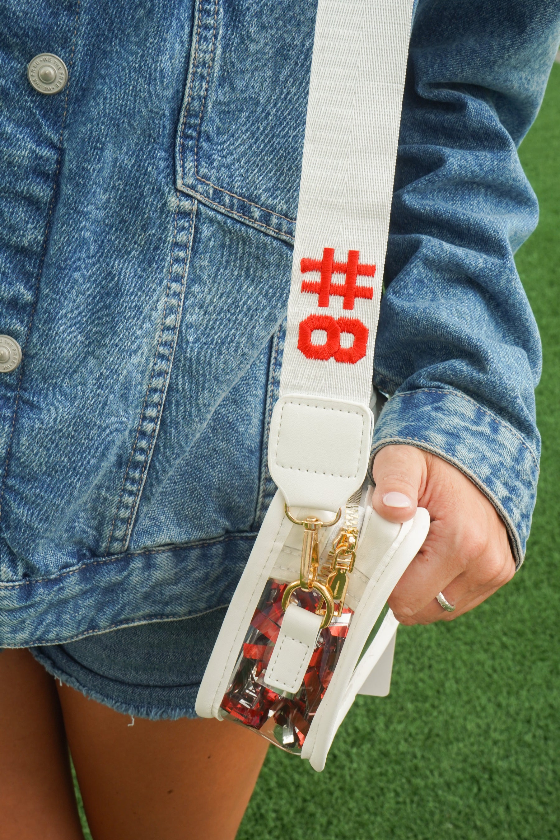 Clear Gameday + Concert Purse | Customizable detail view by KenzKustomz