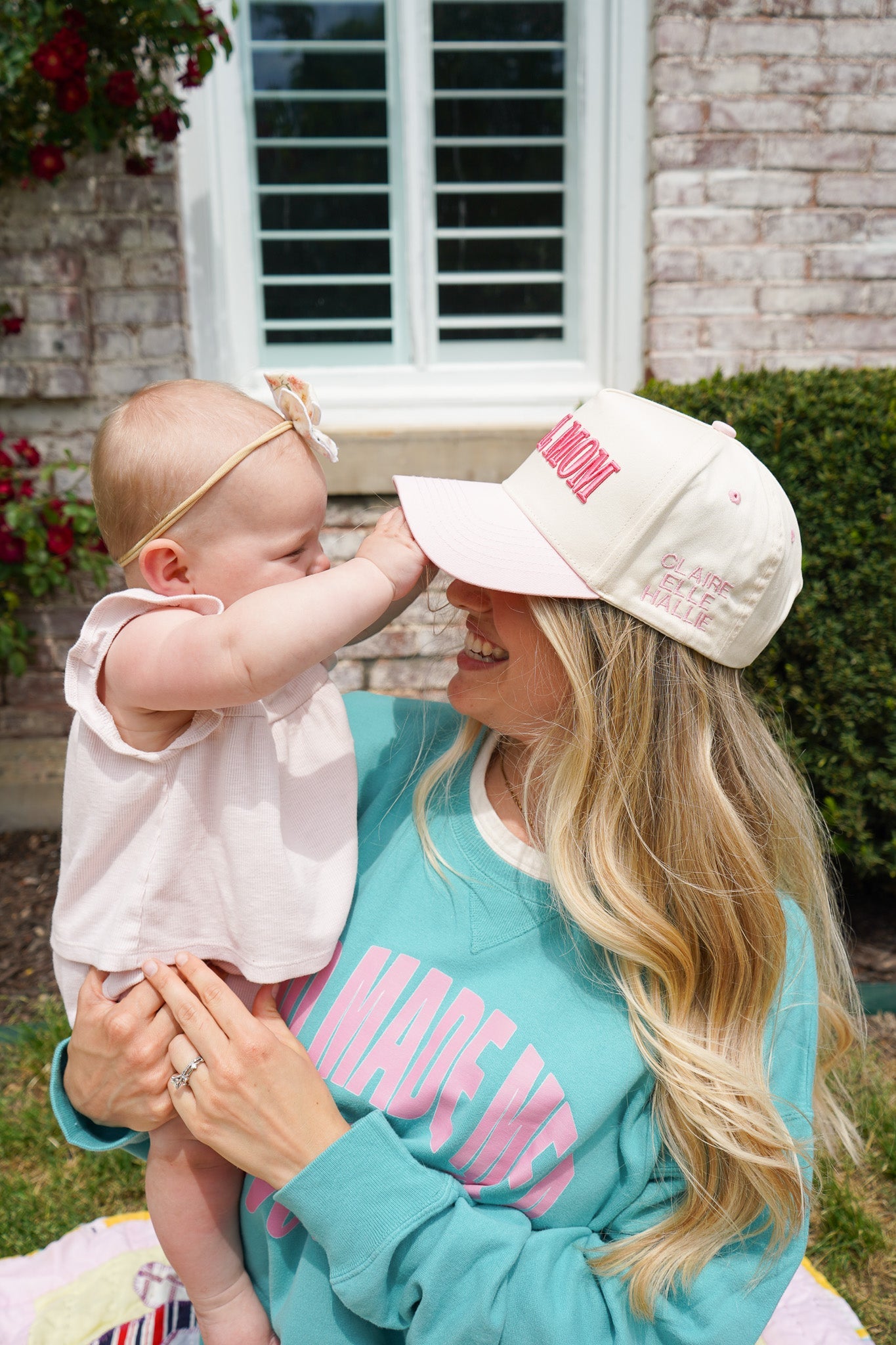 Personalized Mom Trucker Hat by KenzKustomz — product view 3