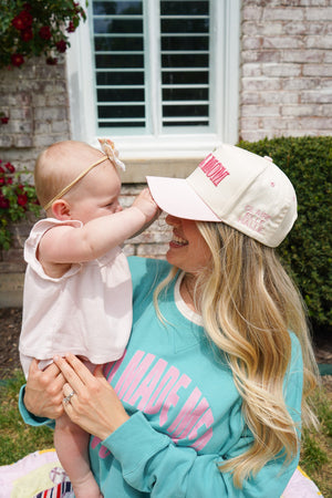 Personalized Mom Trucker Hat by KenzKustomz — product view 3