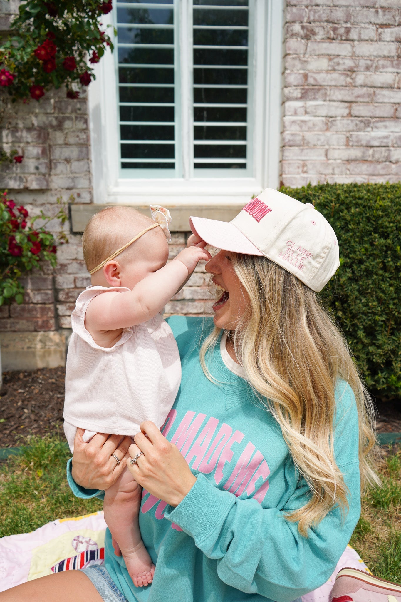 Personalized Mom Trucker Hat by KenzKustomz — product view 6