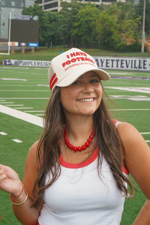 I Hate Football Trucker Hat by KenzKustomz — product view 7