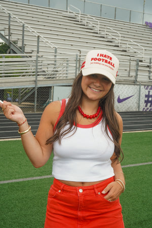 I Hate Football Trucker Hat by KenzKustomz — product view 11