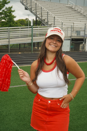 I Hate Football Trucker Hat by KenzKustomz — product view 6