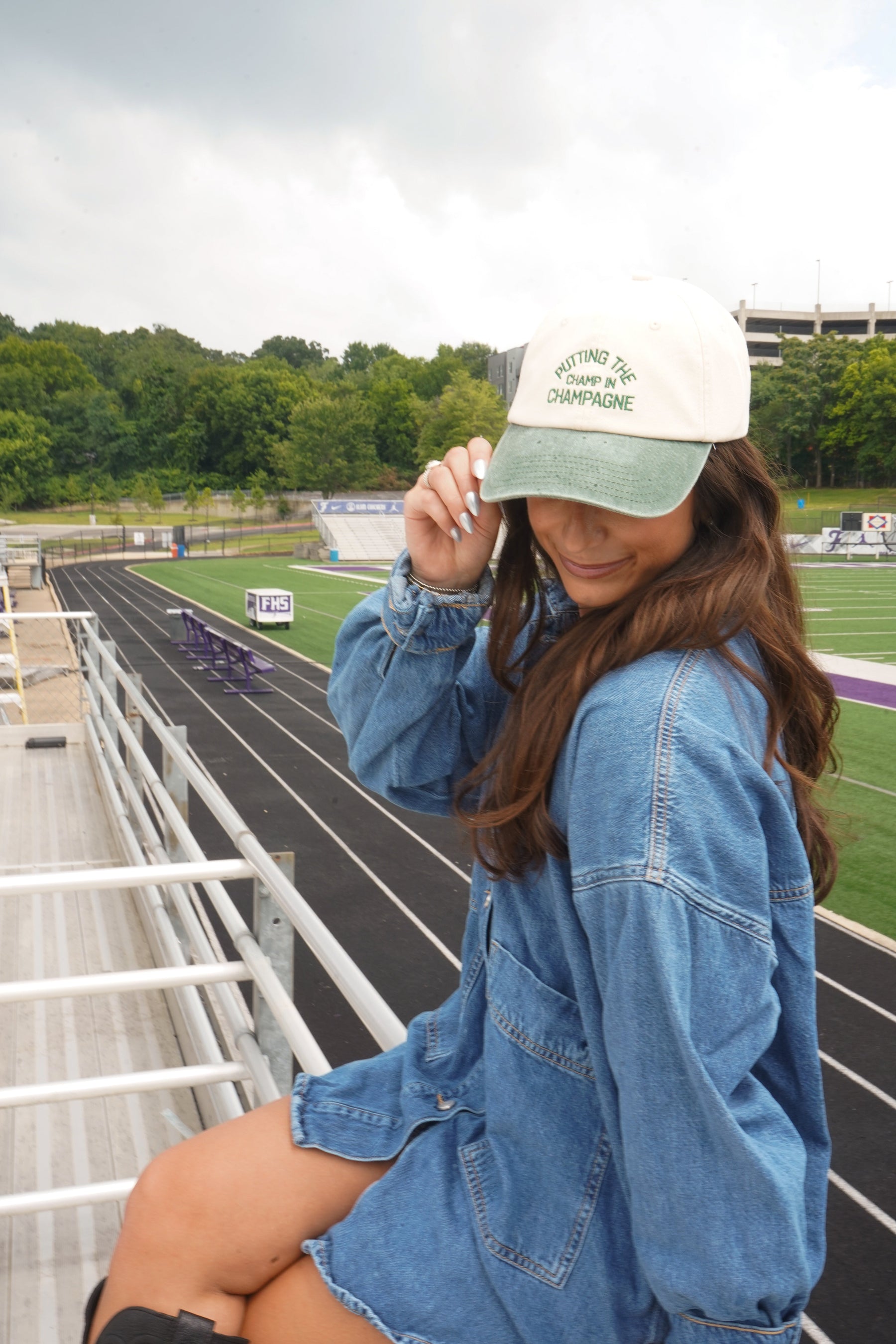 Putting The Champ In Champagne - Dad Cap by KenzKustomz — product view 13