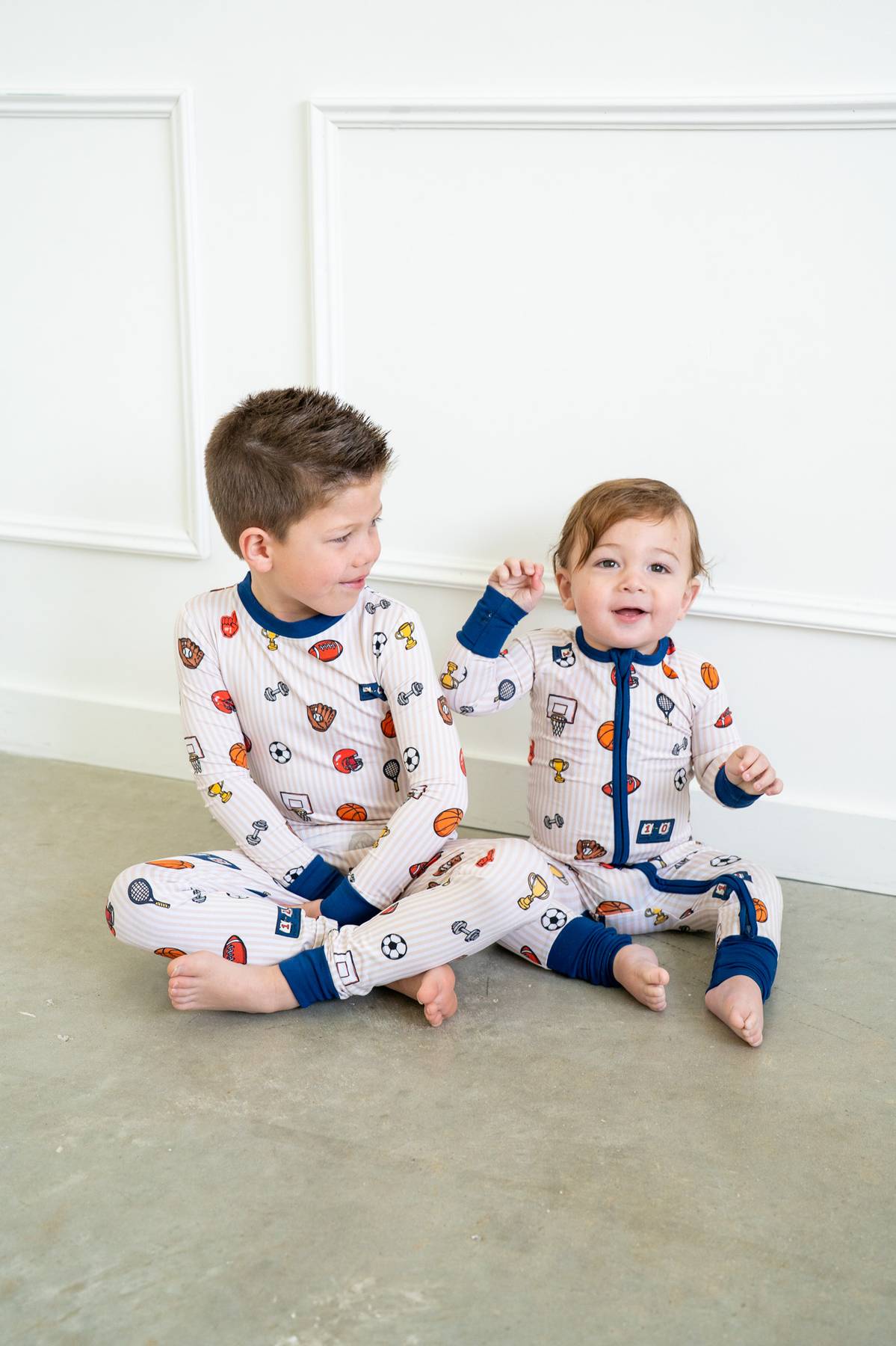 Vintage Varsity Sports | Two Piece Long Sleeve by Boosh Baby image 4