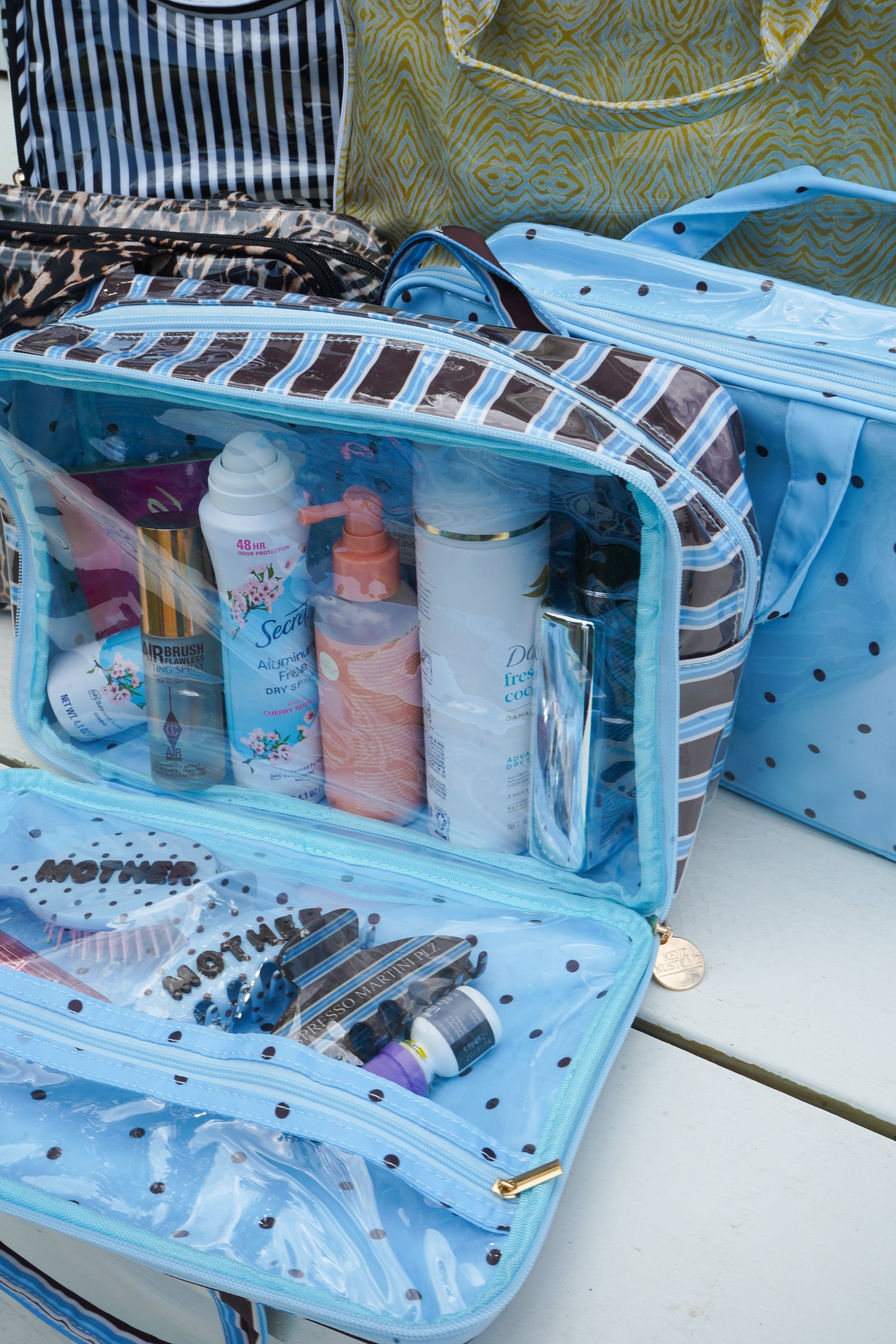 Clear Coat Toiletry Case - Fall Collection by KenzKustomz — product view 3