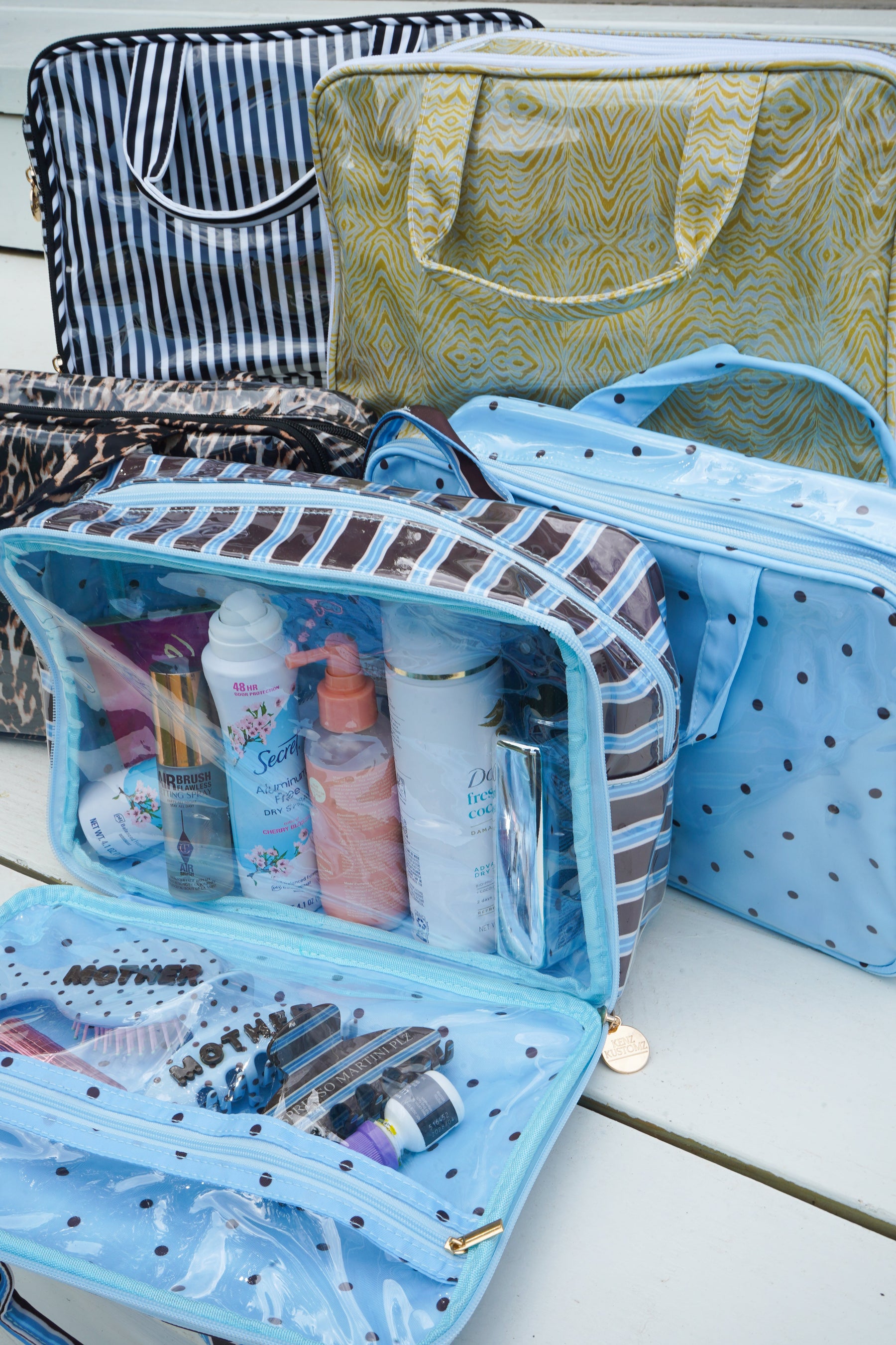 Clear Coat Toiletry Case - Fall Collection by KenzKustomz — product view 2