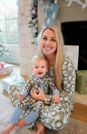 Deck the Halls - Bamboo Sleeper by KenzKustomz, children's boutique clothing detail photo 6